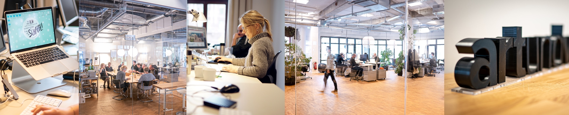Collage verschiedener Bilder aus dem auw-Büro