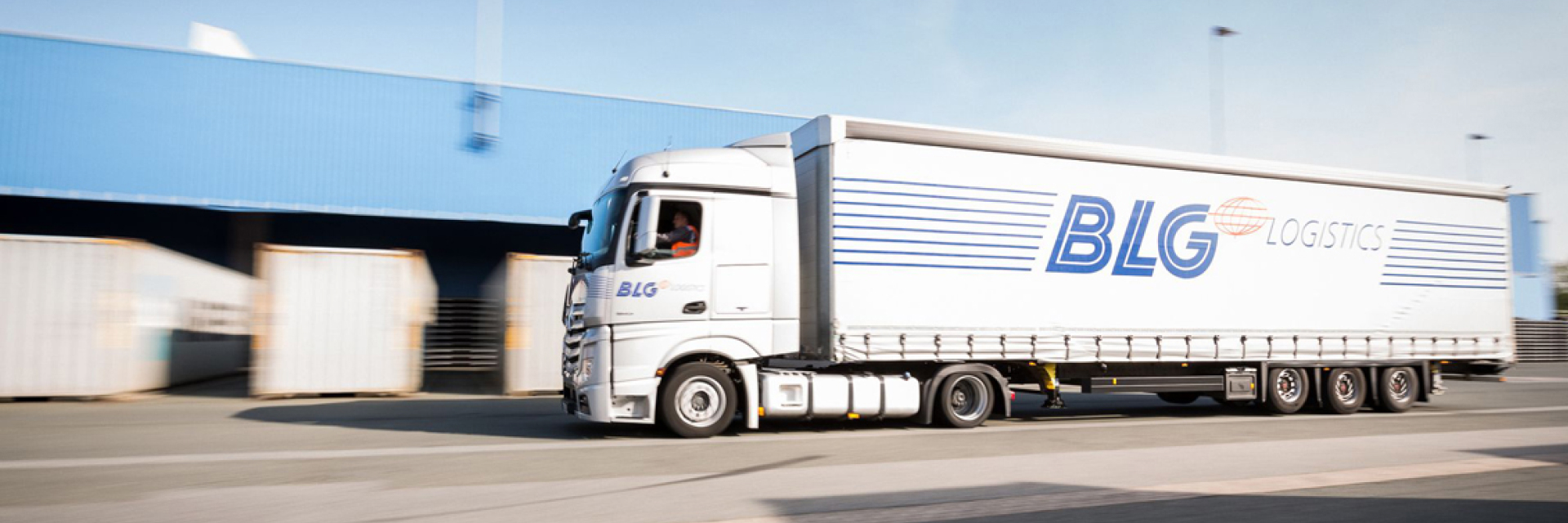 Headerbild eines BLG-Trucks in Action