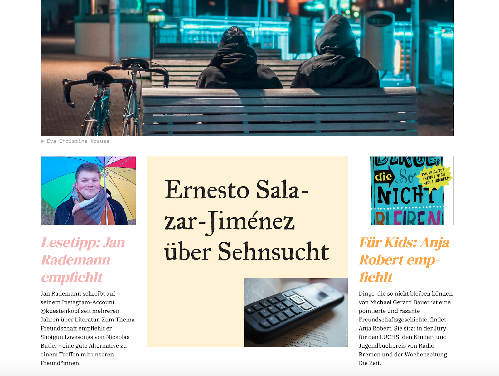 Screenshot der Lithaus-Seite