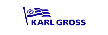 blau-weißes KARL GROSS Logo