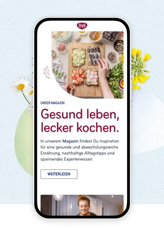 Website-Mockup der Referenz Deli Reform